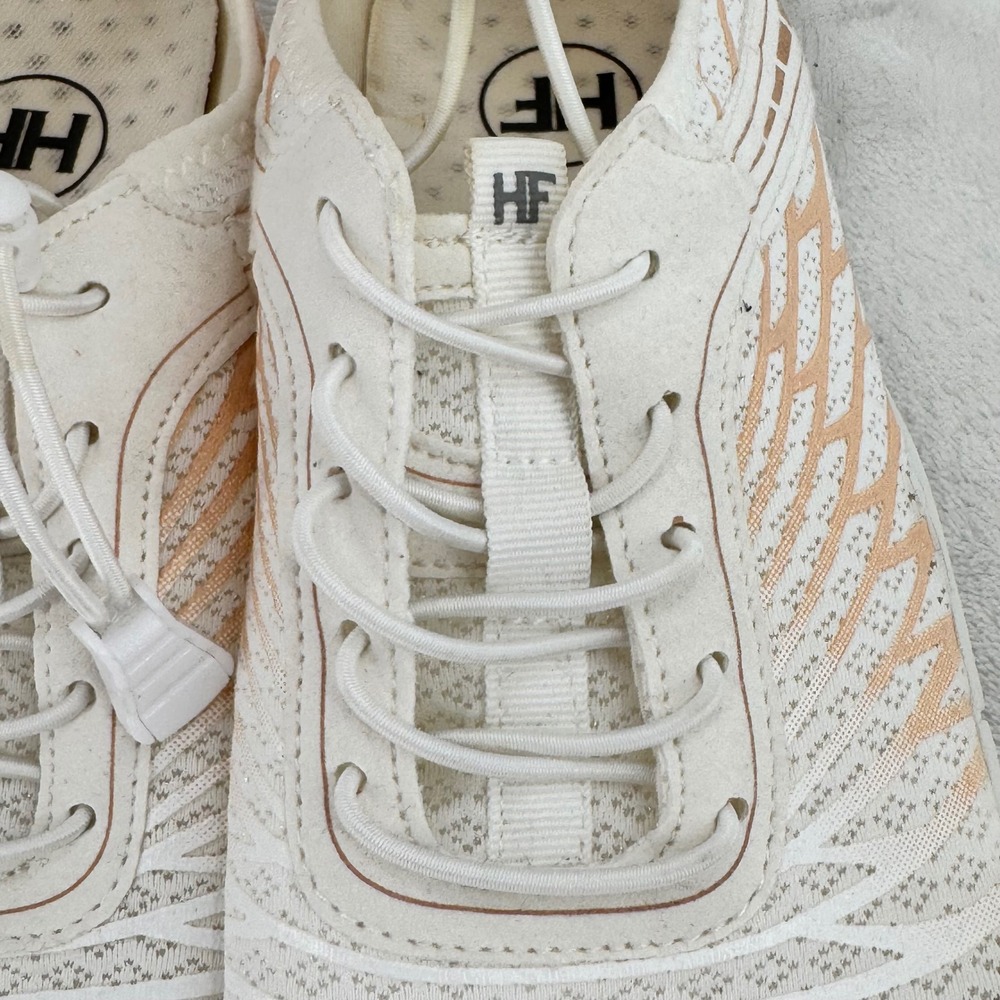Hike Footwear Lorax Barefoot Shoes Women Sz 8.5/39 White Peach NonSlip Sneakers - Picture 2 of 9